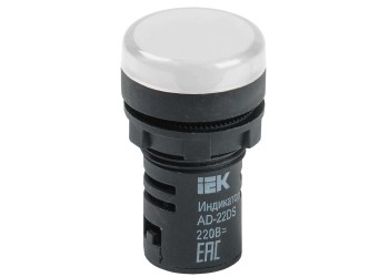 Лампа AD22DS(LED)матрица d=22мм белый 230В IEK BLS10-ADDS-230-K01