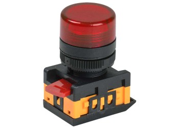 Лампа AL-22TE сигнальная d=22мм красный неон/240В цилиндр IEK BLS30-ALTE-K04