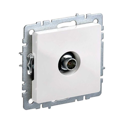 ТВ-розетка оконечная TV IEK Brite белая BR-A10-O-K01, купить в Минске по самой низкой цене