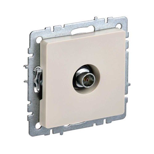ТВ-розетка оконечная TV IEK Brite бежевая BR-A10-O-K10, купить в Минске по самой низкой цене