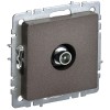 BRITE Розетка TV проходная РТВ10-0-БрТБ темная бронза IEK BR-A10-P-K45, купить в Минске по самой низкой цене