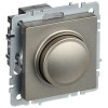 BRITE Светорегулятор поворотно-нажимной 600Вт СС10-1-0-БрШ шампань IEK BR-D20-0600-K37, купить в Минске по самой низкой цене
