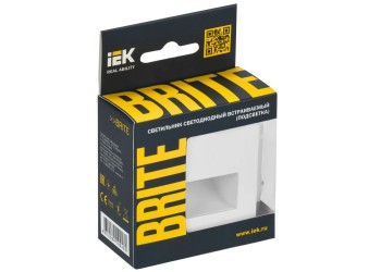 Встраиваемая светодиодная подсветка IEK Brite ПЛ20-БрБ белая BR-FL20-K01