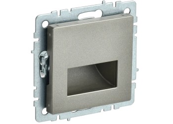 Встраиваемая светодиодная подсветка IEK Brite ПЛ20-БрШ шампань BR-FL20-K37