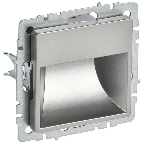 BRITE Подсветка светодиодная встраиваемая ПЛ20-БрС сталь IEK BR-FL20-K46, купить в Минске по самой низкой цене