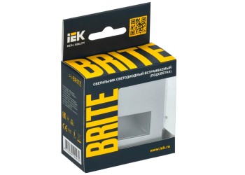 Встраиваемая светодиодная подсветка IEK Brite ПЛ20-БрА алюминий BR-FL20-K47