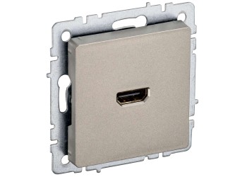 BRITE Розетка HDMI РHDMI-0-БрШ шампань IEK BR-H10-K37