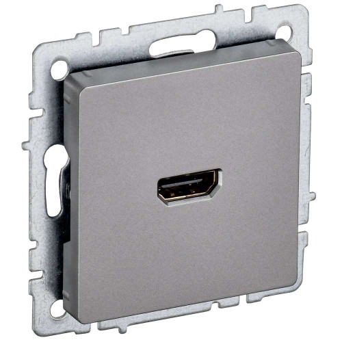 BRITE Розетка HDMI РHDMI-0-БрС сталь IEK BR-H10-K46, купить в Минске по самой низкой цене