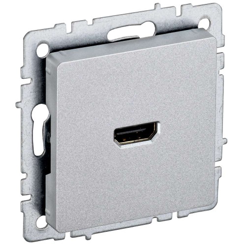 BRITE Розетка HDMI РHDMI-0-БрА алюминий IEK BR-H10-K47, купить в Минске по самой низкой цене