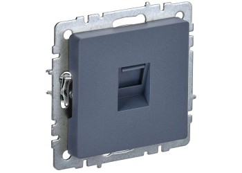 BRITE Розетка компьютерная RJ45 кат.5E РК10-БрМ маренго IEK BR-K10-1-K35