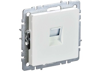 BRITE Розетка компьютерная RJ45 кат.5E РК10-БрЖ жемчуг IEK BR-K10-1-K36