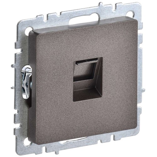 BRITE Розетка компьютерная RJ45 кат.5E РК10-БрТБ темная бронза IEK BR-K10-1-K45, купить в Минске по самой низкой цене
