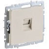 BRITE Розетка компьютерная RJ45 кат.6 РК11-БрКр бежевый IEK BR-K10-2-K10, купить в Минске по самой низкой цене