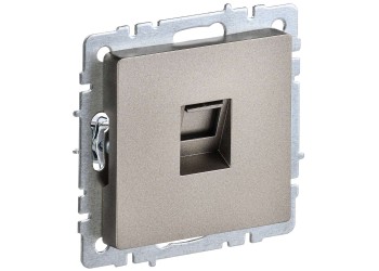 BRITE Розетка компьютерная RJ45 кат.6 РК11-БрШ шампань IEK BR-K10-2-K37