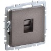 BRITE Розетка компьютерная RJ45 кат.6 РК11-БрТБ темная бронза IEK BR-K10-2-K45, купить в Минске по самой низкой цене