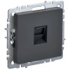 BRITE Розетка компьютерная RJ45 кат.6 РК11-БрГ графит IEK BR-K10-2-K53, купить в Минске по самой низкой цене