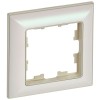BRITE Рамка 1-местная РУ-1-Бр бежевый/жемчужный IEK BR-M12-12-1-K10, купить в Минске по самой низкой цене