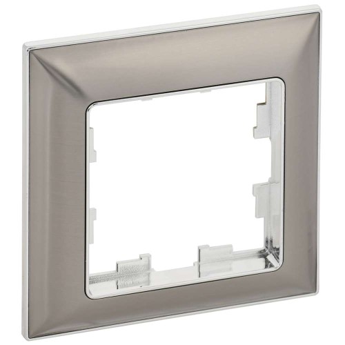 BRITE Рамка 1-местная РУ-1-Бр хром/никель IEK BR-M12-12-4-K23, купить в Минске по самой низкой цене