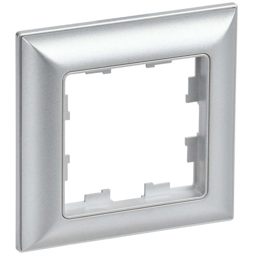 BRITE Рамка 1-местная РУ-1-Бр алюминий/алюминий IEK BR-M12-12-K47, купить в Минске по самой низкой цене