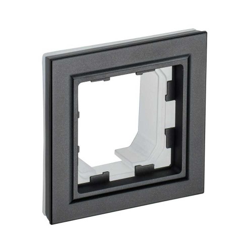 Рамка 1-постовая IEK Brite черная BR-M12-44-K02, купить в Минске по самой низкой цене