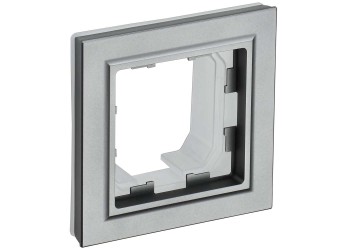BRITE Рамка 1-местная IP44 РУ-1-БрС-44 сталь IEK BR-M12-44-K46