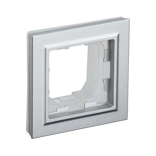 Рамка 1-постовая IEK Brite алюминий BR-M12-44-K47, купить в Минске по самой низкой цене