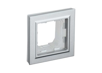 Рамка 1-постовая IEK Brite алюминий BR-M12-44-K47