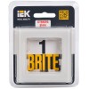 Рамка 1-постовая IEK Brite РУ-1-2-БрВа ваниль BR-M12-G-K10, купить в Минске по самой низкой цене