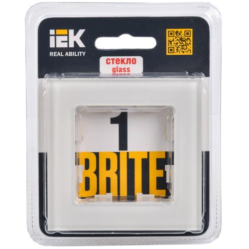 Рамка 1-постовая IEK Brite РУ-1-2-БрВа ваниль BR-M12-G-K10, купить в Минске по самой низкой цене