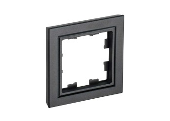 Рамка 1-постовая IEK Brite черная BR-M12-K02