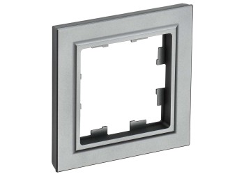 BRITE Рамка 1-местная РУ-1-БрС сталь IEK BR-M12-K46