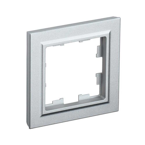 Рамка 1-постовая IEK Brite алюминий BR-M12-K47, купить в Минске по самой низкой цене