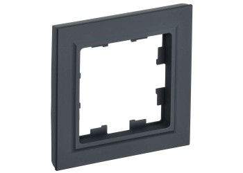 BRITE Рамка 1-местная РУ-1-БрГ графит IEK BR-M12-K53