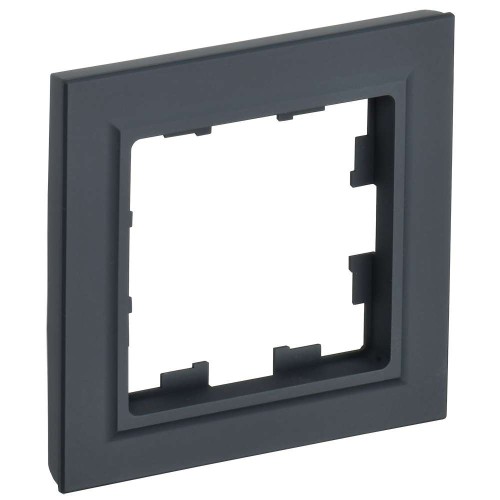 BRITE Рамка 1-местная РУ-1-БрГ графит IEK BR-M12-K53, купить в Минске по самой низкой цене