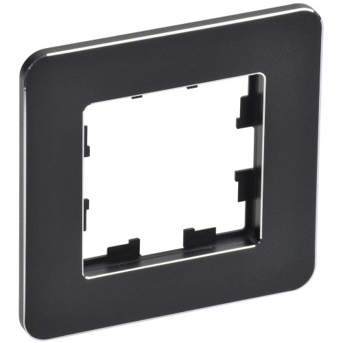 BRITE Рамка 1-местная РУ-1-1-Бр металл черный RE IEK BR-M12-M-01-K02, купить в Минске по самой низкой цене