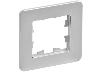BRITE Рамка 1-местная РУ-1-1-Бр металл алюминий RE IEK BR-M12-M-01-K47