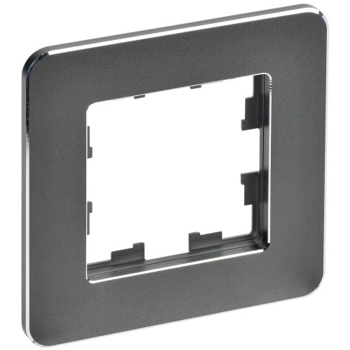 BRITE Рамка 1-местная РУ-1-1-Бр металл титан RE IEK BR-M12-M-01-K48, купить в Минске по самой низкой цене