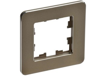 BRITE Рамка 1-местная РУ-1-1-Бр металл латунь RE IEK BR-M12-M-01-K49