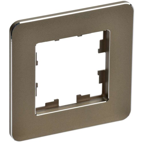 BRITE Рамка 1-местная РУ-1-1-Бр металл латунь RE IEK BR-M12-M-01-K49, купить в Минске по самой низкой цене