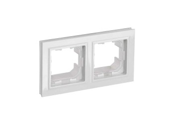 Рамка 2-постовая IEK Brite белая BR-M22-44-K01