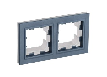 BRITE Рамка 2-местная IP44 РУ-2-БрМ-44 маренго IEK BR-M22-44-K35
