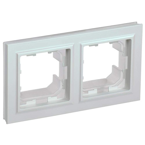 BRITE Рамка 2-местная IP44 РУ-2-БрЖ-44 жемчуг IEK BR-M22-44-K36, купить в Минске по самой низкой цене