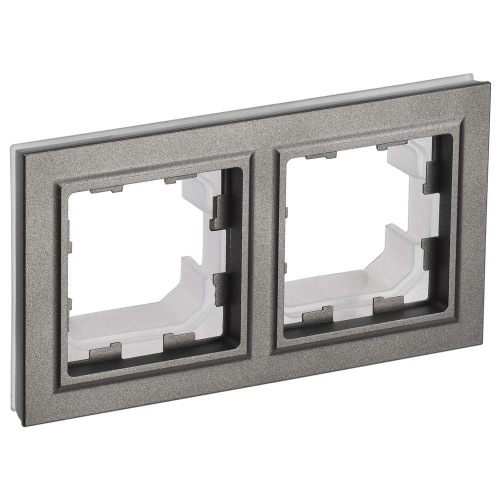 BRITE Рамка 2-местная IP44 РУ-2-БрШ-44 шампань IEK BR-M22-44-K37, купить в Минске по самой низкой цене