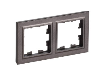 BRITE Рамка 2-местная IP44 РУ-2-БрТБ-44 темная бронза IEK BR-M22-44-K45