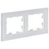 BRITE Рамка 2-местная РУ-2-2-Бр стекло белый матовый IEK BR-M22-G-31-K01, купить в Минске по самой низкой цене