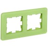 BRITE Рамка 2-местная РУ-2-2-Бр стекло эко грин RE IEK BR-M22-G-41-K06, купить в Минске по самой низкой цене