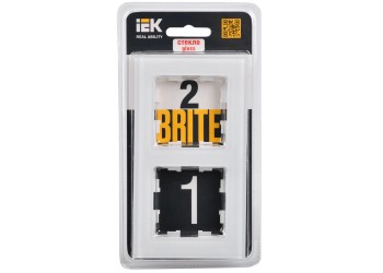 Рамка 2-постовая IEK Brite РУ-2-2-БрБ белая BR-M22-G-K01