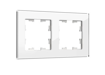 Рамка 2-постовая IEK Brite РУ-2-2-БрБ белая BR-M22-G-K01
