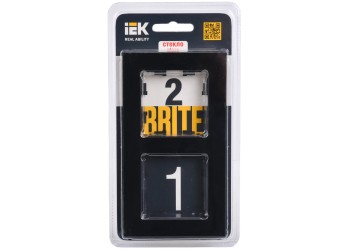 Рамка 2-постовая IEK Brite РУ-2-2-БрЧ черная BR-M22-G-K02