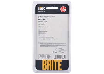 Рамка 2-постовая IEK Brite РУ-2-2-БрЧ черная BR-M22-G-K02